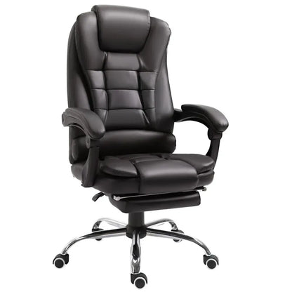 Luxurious High Back Executive Recliner Office Chair with Footrest & Swivel Wheels
