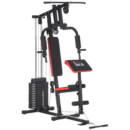 66kg Multi Home Gym Machine by HOMCOM - All-in-One Strength Training Station