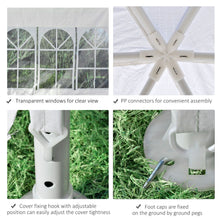 Load image into Gallery viewer, Deluxe 3.4m Hexagon Gazebo Canopy Tent with 6 Removable Side Walls
