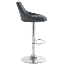 Load image into Gallery viewer, 2pcs Adjustable High Type with Disk No Armrest Rhombus Backrest Design Bar Stools Black
