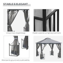 Load image into Gallery viewer, Outsunny 3x3m Light Grey Gazebo Canopy - UV Protection &amp; Rain Shelter for Patio
