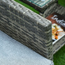 Load image into Gallery viewer, Outsunny 2-Piece Rattan Lounge Set with Cushions &amp; Stylish Side Table
