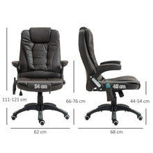 Load image into Gallery viewer, Luxury Heated Massage Office Chair - Reclining PU Leather Executive Comfort
