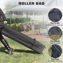 Load image into Gallery viewer, 4x m Dark Grey Pop-Up Gazebo with Double Roof – Steel Frame &amp; Roller Bag

