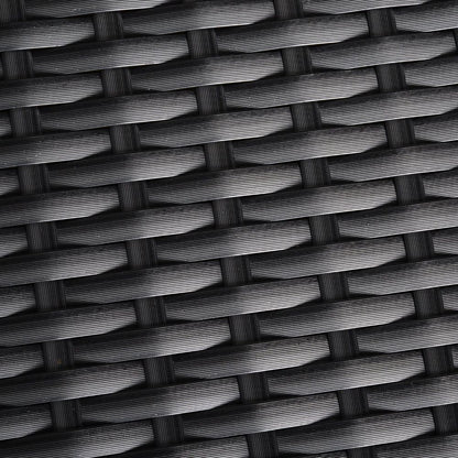 Luxurious 7-Seater Grey Rattan Garden Furniture Set with Reclining Armchairs