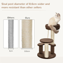Load image into Gallery viewer, PawHut Deluxe Cat Tree: 2 Perches, Scratch Post &amp; Fun Hanging Rope!
