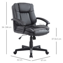Load image into Gallery viewer, Premium Swivel Executive Office Chair - Ergonomic PU Leather, Adjustable Height
