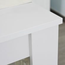 Load image into Gallery viewer, Modern White 3-Piece Particle Board Dining Set with Space-Saving Benches
