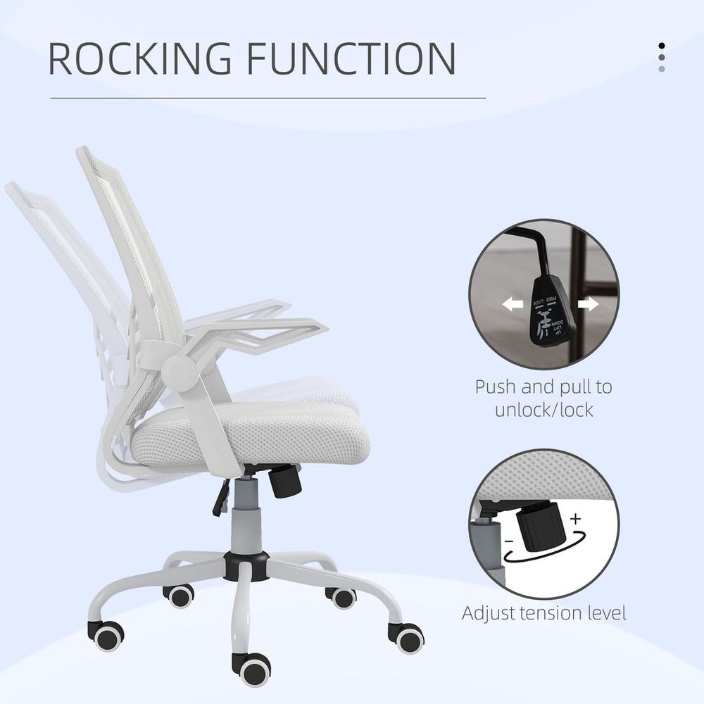 Vinsetto Ergonomic Mesh Office Chair - Comfortable Support & Easy Mobility