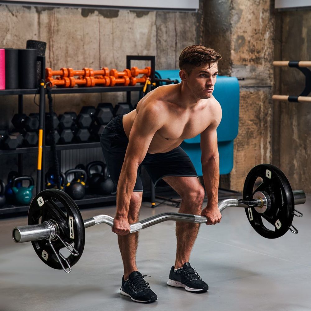 Tri-Grip Olympic Weight Plates Set - 2x 5kg Barbell Weights for Strength Training