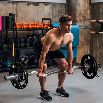 Tri-Grip Olympic Weight Plates Set - 2x 5kg Barbell Weights for Strength Training