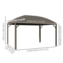 Load image into Gallery viewer, Outsunny 398L Premium Gazebo - Year-Round Outdoor Elegance &amp; Insect Protection
