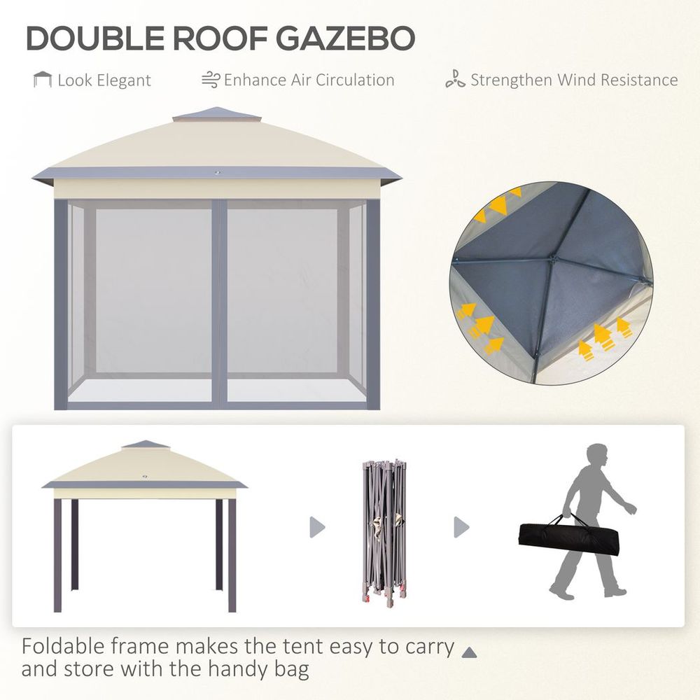 Adjustable Pop-Up Gazebo Canopy Tent with Carry Bag – Ultimate Outdoor Shade