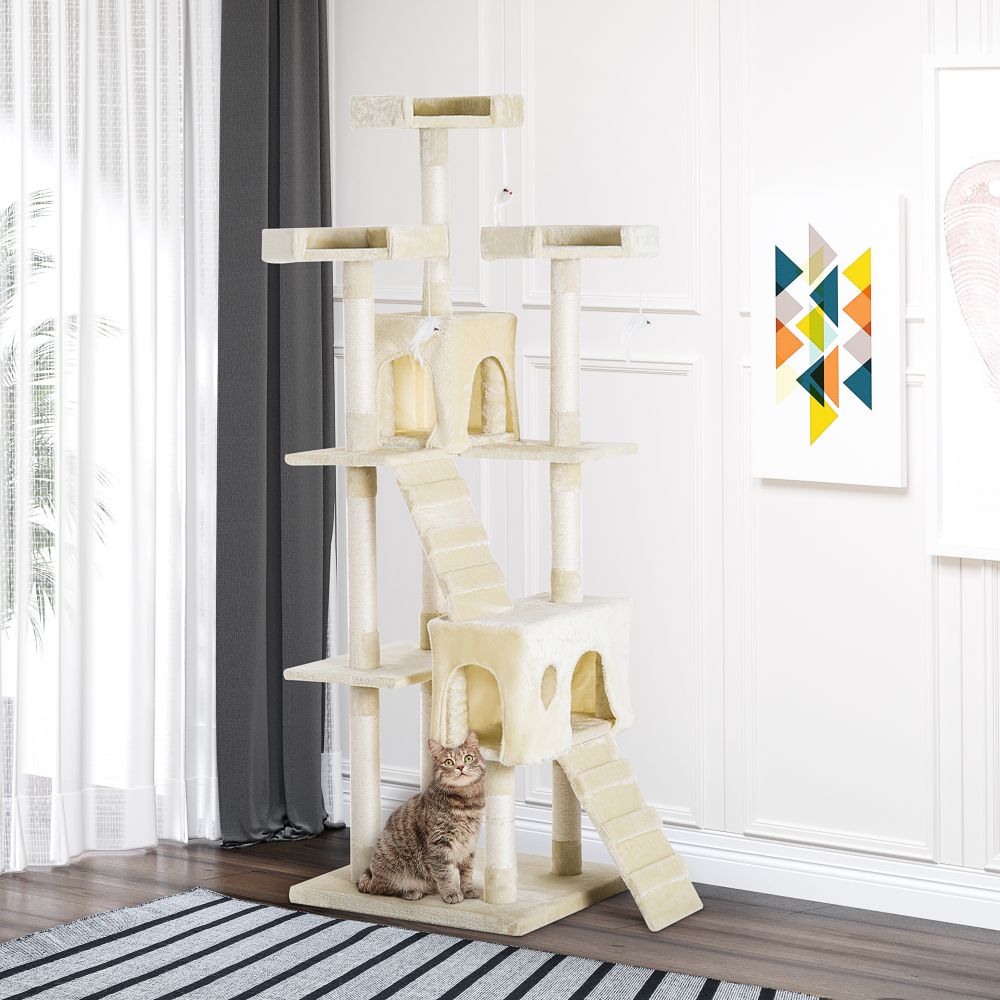 Ultimate Cat Tree: Scratcher Post, Condo, Play Toy & Perch for Happy Kittens!