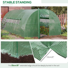Load image into Gallery viewer, Premium 6x3M Walk-In Polytunnel Greenhouse with Reinforced Steel Frame
