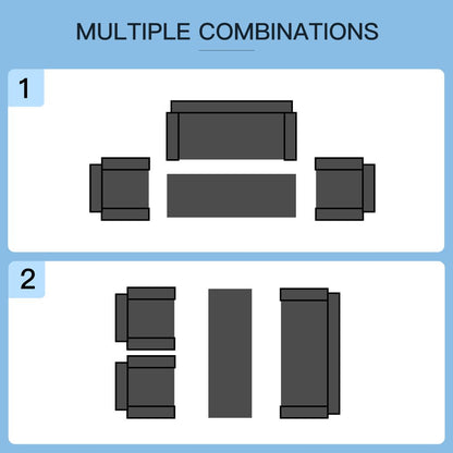 Modern 4-Piece Rattan Sectional Sofa Set for Stylish Outdoor Relaxation