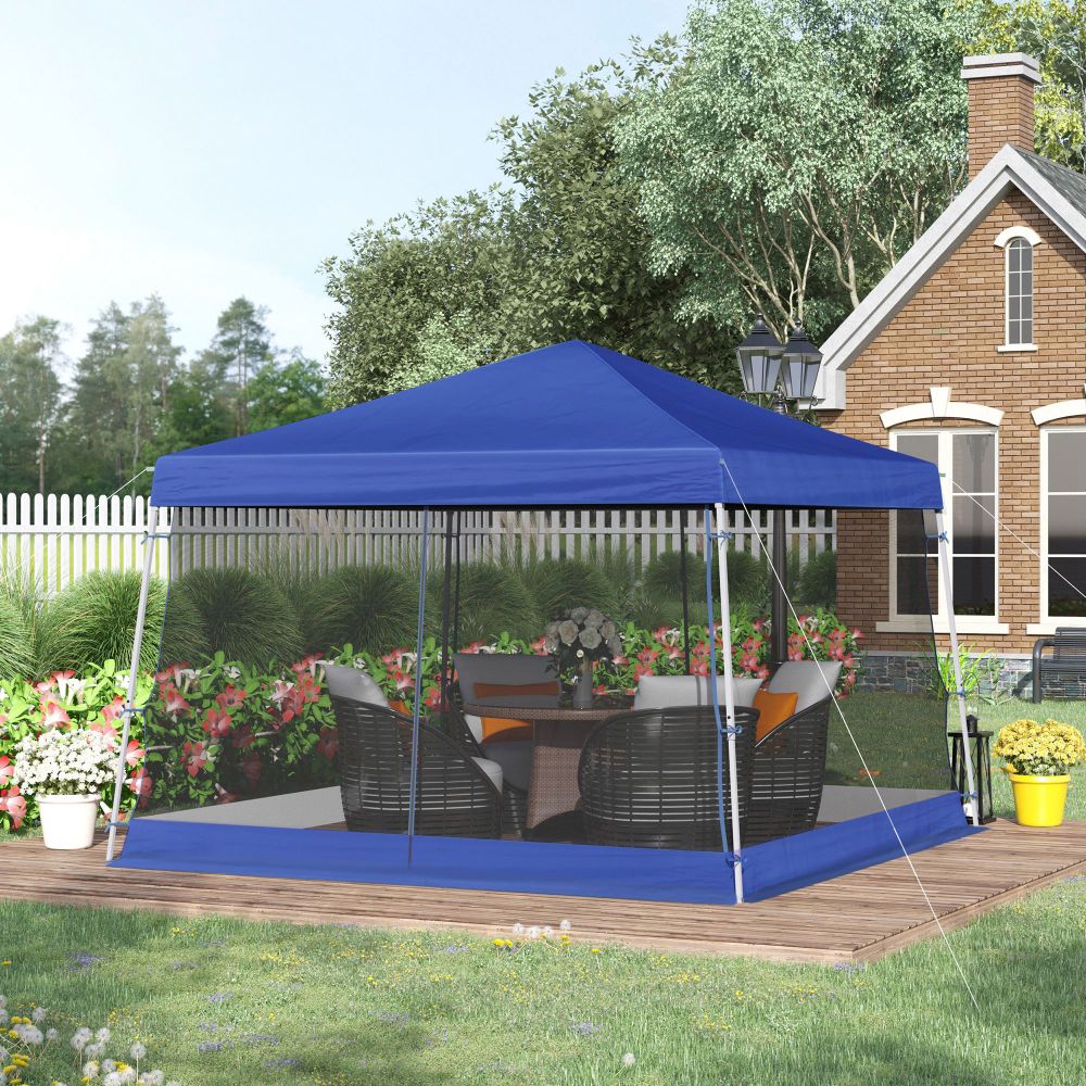 Outsunny 3.6m Pop-Up Gazebo: Instant Shelter with Bug-Resistant Walls