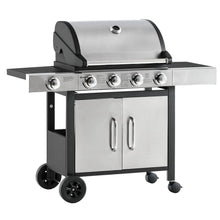 Load image into Gallery viewer, Ultimate 4-Burner Stainless Steel Gas BBQ Grill with Warming Rack &amp; Side Burner
