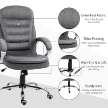 Load image into Gallery viewer, Office Chair Rock 360 Degree Swivel Adjustable Height Lumbar Support Vinsetto
