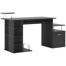 Load image into Gallery viewer, Stylish Wood Computer Desk with Drawers &amp; Shelves for Home Office Efficiency
