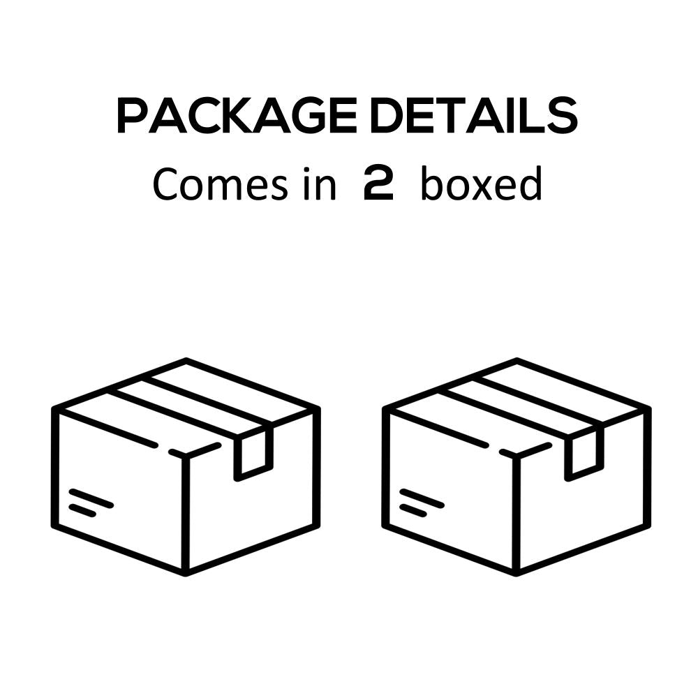 Elegant 2-Seater Rattan Garden Furniture Set with Glass Top Table - Brown