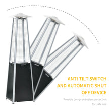 Load image into Gallery viewer, 11.2KW Pyramid Patio Gas Heater with Wheels - Stay Cozy Outdoors All Year!
