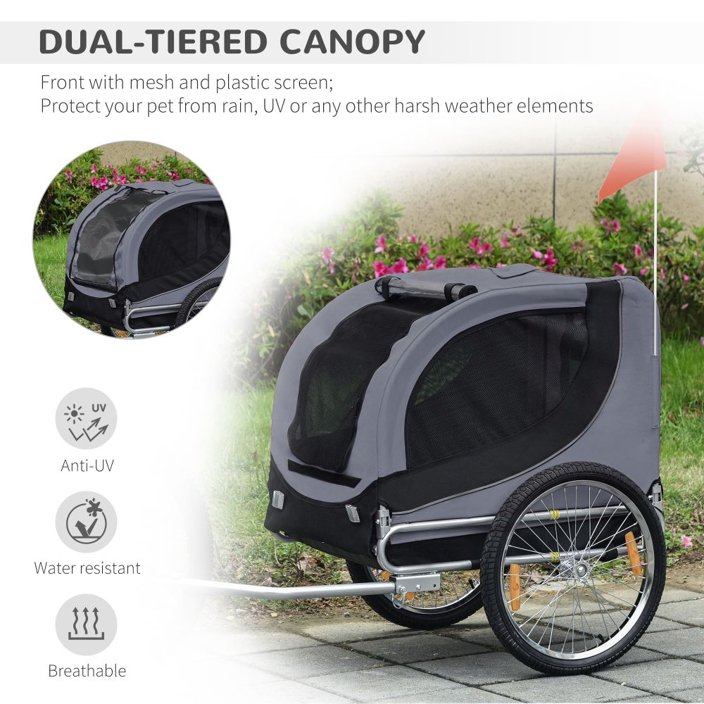 Ultimate Pet Bicycle Trailer: Durable, Spacious, Water-Resistant & Safe Ride!
