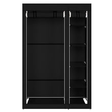 Load image into Gallery viewer, 67&quot; Portable Clothes Closet Wardrobe with Non-woven Fabric and Hanging Rod Quick and Easy to Assemble Black
