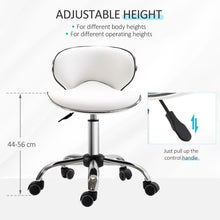 Load image into Gallery viewer, Elegant Rolling Salon Technician Stool with Comfort Cushion &amp; Stylish Chrome Base

