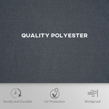 Load image into Gallery viewer, Outsunny 3x3M Dark Grey 4-Panel Gazebo Replacement Curtain Set
