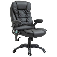 Load image into Gallery viewer, Executive Office Chair with Massage and Heat PU Leather Reclining Chair, Black
