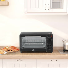 Load image into Gallery viewer, HOMCOM 9L Mini Electric Oven: Versatile Countertop Grill &amp; Toaster, 750W
