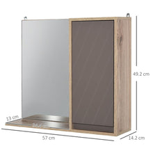 Load image into Gallery viewer, Elegant Wall-Mounted Bathroom Cabinet with Mirror &amp; Adjustable Storage Shelf
