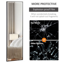 Load image into Gallery viewer, Full Length Mirror Dressing Mirror Wall-Mounted for Bedroom Black
