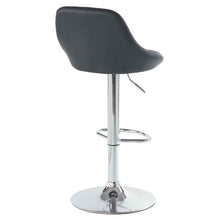 Load image into Gallery viewer, 2pcs Adjustable High Type with Disk No Armrest Rhombus Backrest Design Bar Stools Black
