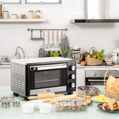Compact 16L Mini Convection Oven with Timer & Grill – Perfect for Any Kitchen!