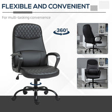 Load image into Gallery viewer, Relax &amp; Revive: High Back USB Massage Office Chair with Adjustable Lumbar Support
