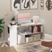 Load image into Gallery viewer, Revolutionary 360° Rotating L-Shaped Corner Desk - Sleek White Design
