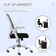 Load image into Gallery viewer, Vinsetto Ergonomic Mesh Office Chair with Lumbar Support - Black Swivel Comfort

