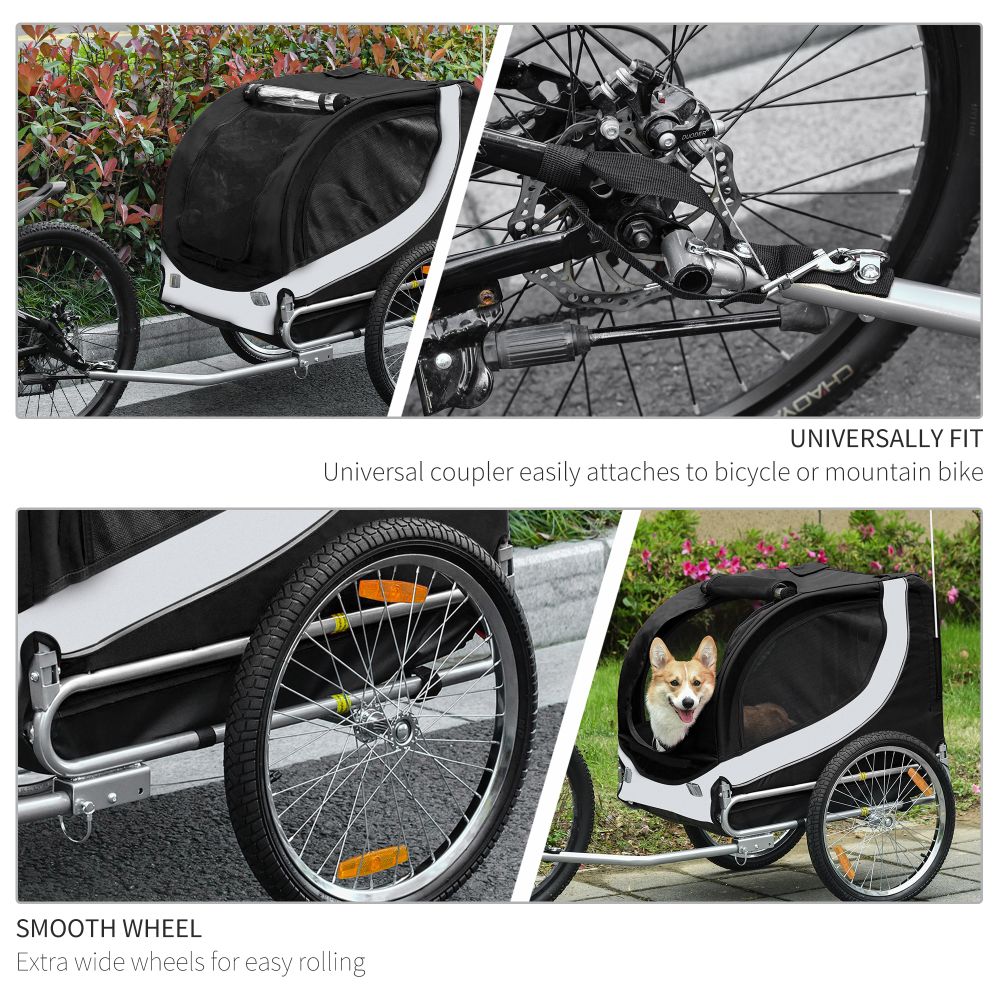 Premium Pet Bicycle Trailer: Waterproof Dog & Cat Carrier for Easy Travel