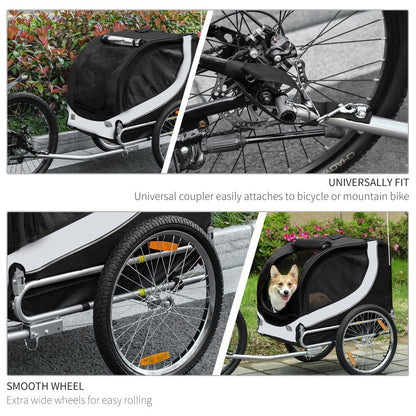 Premium Pet Bicycle Trailer: Waterproof Dog & Cat Carrier for Easy Travel