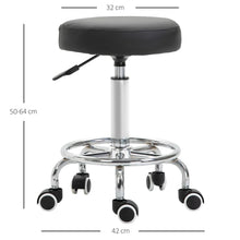 Load image into Gallery viewer, Premium Adjustable PU Leather Stool with Footrest for Ultimate Comfort
