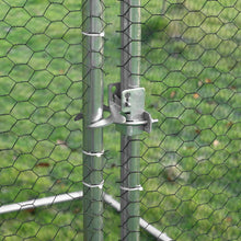 Load image into Gallery viewer, Spacious Outdoor Metal Walk-In Chicken Coop Run with Weather-Resistant Cover
