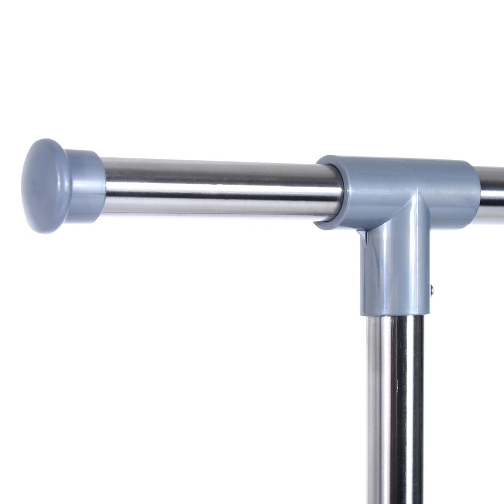 Heavy-Duty Rolling Clothes Hanger - Sturdy Stainless Steel Organizer Solution