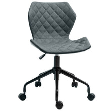 Load image into Gallery viewer, Modern Adjustable Swivel Desk Chair with Nylon Wheels - Linen Grey Comfort
