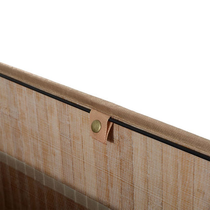 Eco-Friendly Bamboo Laundry Basket with Removable Liner & Dual Compartments