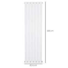 Load image into Gallery viewer, Ultra-Slim Water-Filled Space Heater Radiator - 46x160cm White HOMCOM
