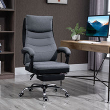 Load image into Gallery viewer, Executive Office Chair Swivel Reclining Chair w/ Retractable Footrest Vinsetto
