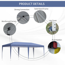 Load image into Gallery viewer, Outsunny 6x3m Pop Up Gazebo - Heavy Duty Double Roof Canopy with Carry Bag
