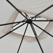 Load image into Gallery viewer, Durable 3m x 3m Beige Metal Gazebo - Waterproof &amp; UV-Resistant Outdoor Shelter
